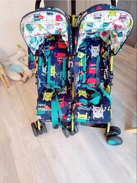 Cosatto monster hotsell double buggy