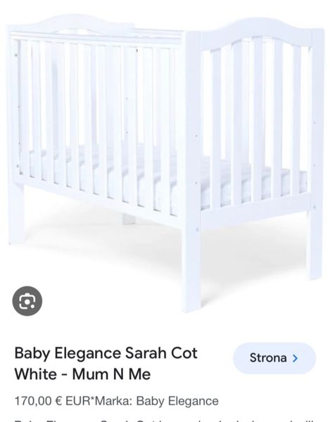 Baby elegance sarah store cot and mattress