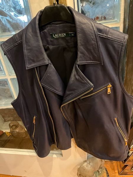 Ralph lauren hot sale leather vest