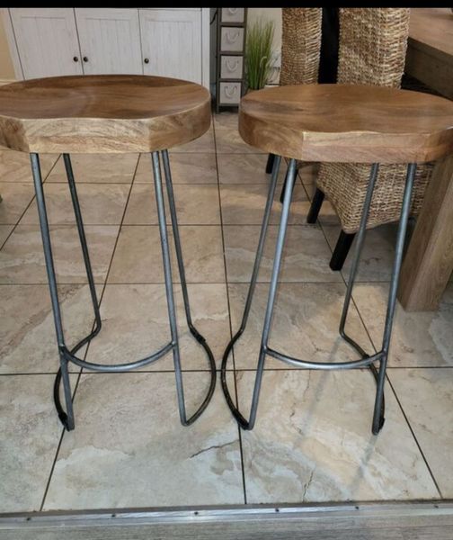 Solid Bar stools for sale in Co. Kildare for €80 on DoneDeal