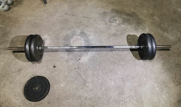 Olympic weight bar clearance for sale