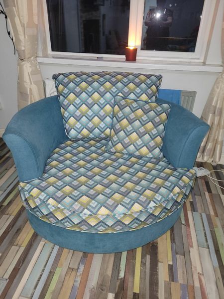 Dfs green cuddle chair hot sale