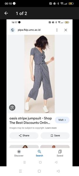 Oasis cheap stripe jumpsuit