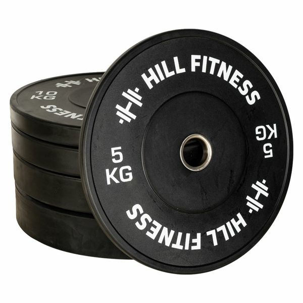 Hill Black Bumper Plates Olympic Weights Gym for sale in Co