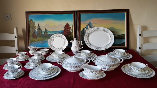 47 Pc. Royal Albert Brigadoon Dinner Tea Service for sale in Co