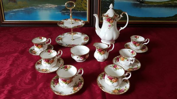 16 Pc. Royal Albert Old Country Roses Coffee Set for sale in Co. Cork for 200 on DoneDeal