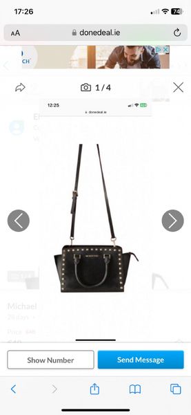 Michael kors clearance black bag sale