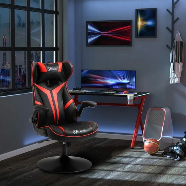 Vinsetto Black Red Gaming Chair, Faux Leather with for sale in Co