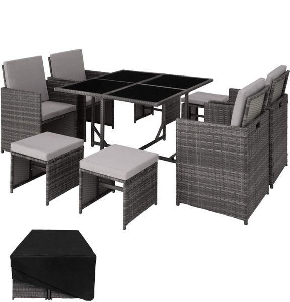 Rattan cube on sale furniture sale