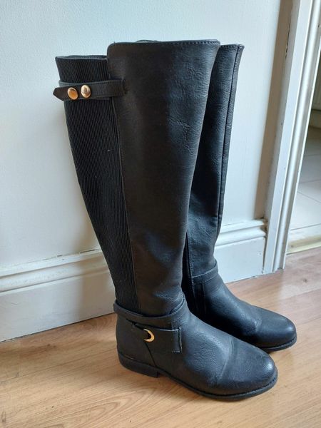 New look leather boots on sale sale