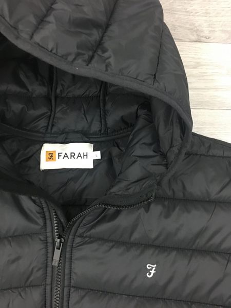 Farah puffer hot sale jacket black