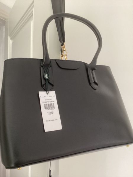 Lauren saffiano leather on sale tote