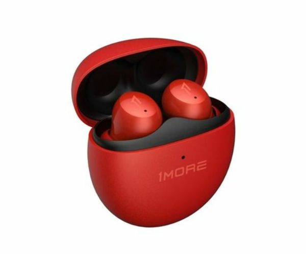 Red best sale wireless earbuds