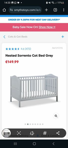 Grey cots for outlet sale