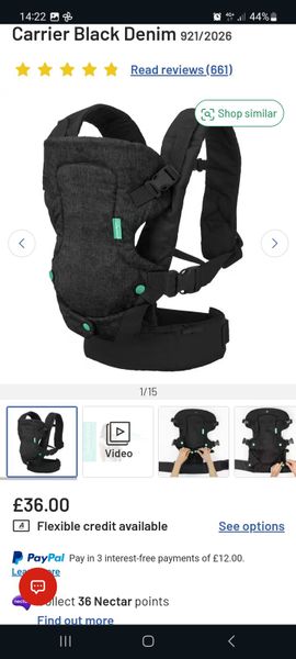 Baby carrier cheap argos ireland