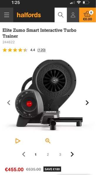 Halfords bike turbo online trainer