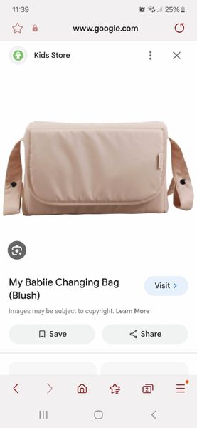 My babiie rose blush best sale changing bag