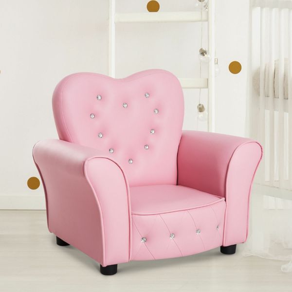 Childrens Mini Sofa With Bright Crystal Rivets P for sale in Co