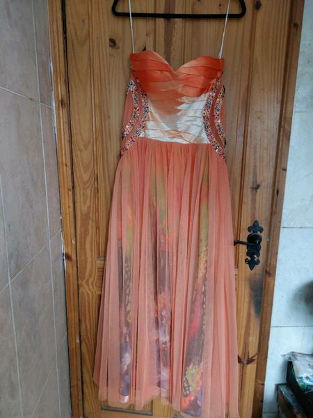 Orange debs outlet dress