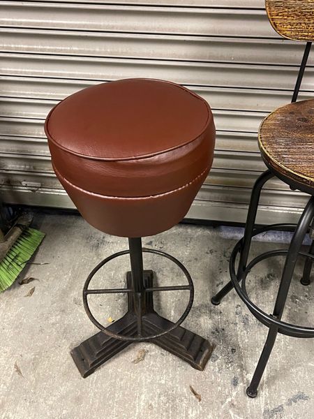 Vintage cast iron discount bar stools for sale