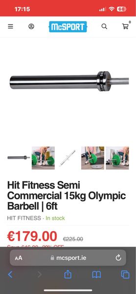 Olympic barbell shop cost