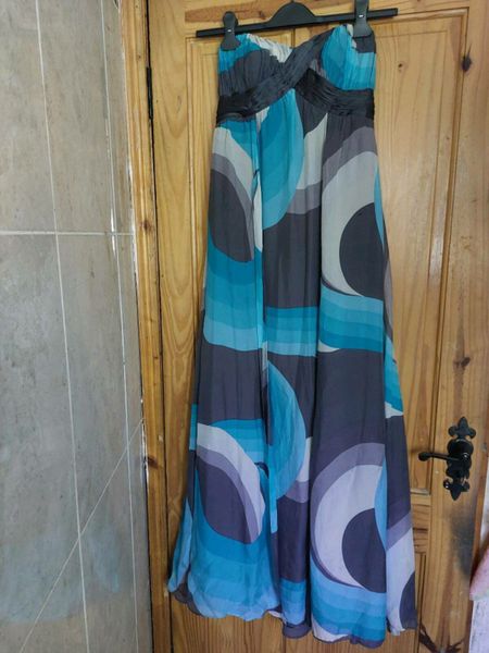 Monsoon striped maxi clearance dress