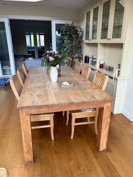 Solid Oak Dining Table for sale in Co. Dublin for 600 on DoneDeal