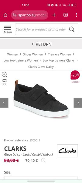 Clarks ladies shoes hot sale size 8