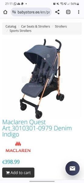 Maclaren best sale denim quest