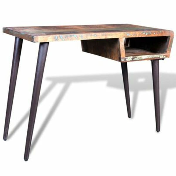 Reclaimed wood deals desk for sale