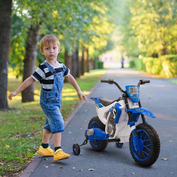 Motorbike with 2025 training wheels