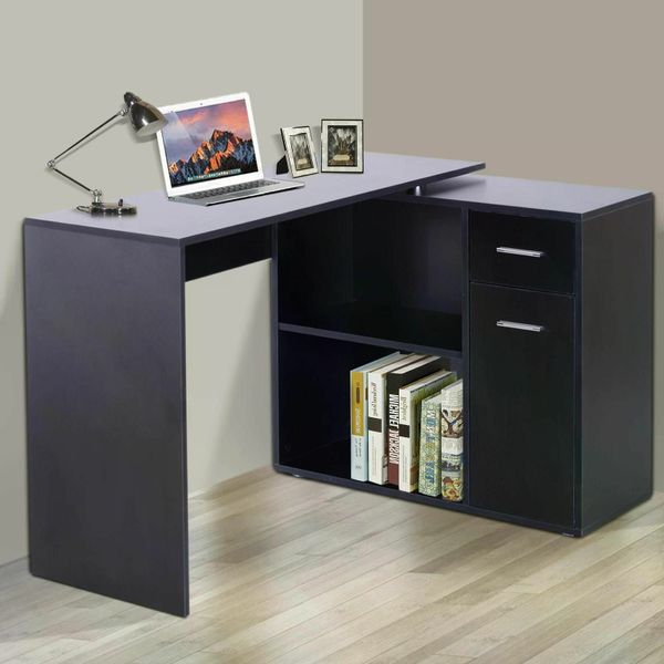 Living spaces l 2024 shaped desk