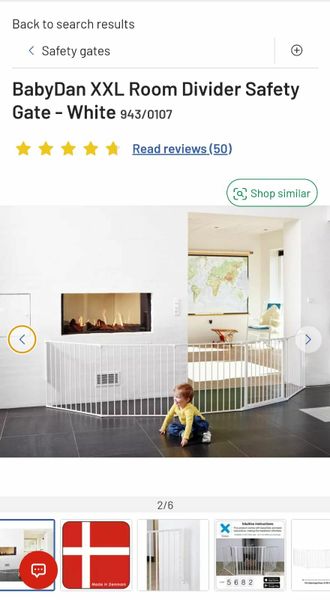 Babydan room outlet divider