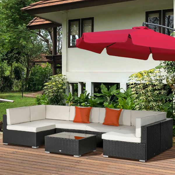 Rattan style deals garden furniture sale