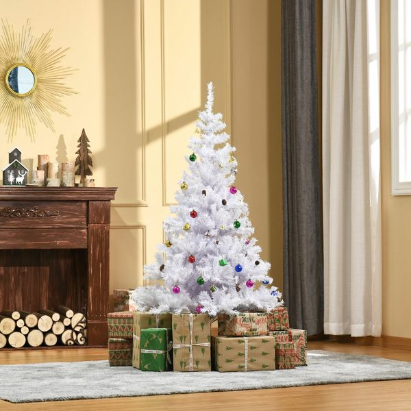 4ft pre lit white deals christmas tree