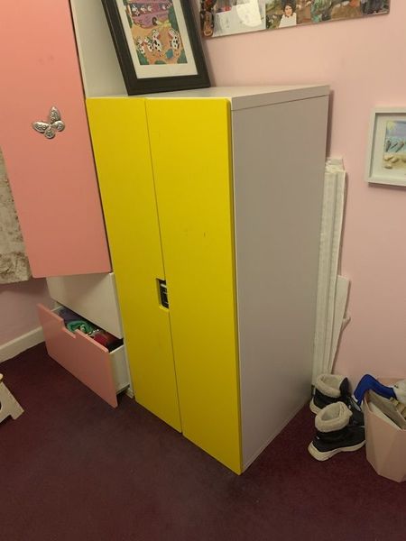 Yellow wardrobe outlet ikea