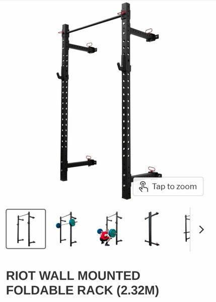 Riot wall discount mounted foldable rack