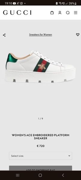 Sale hot sale gucci trainers