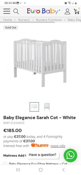 Baby elegance outlet sarah cot