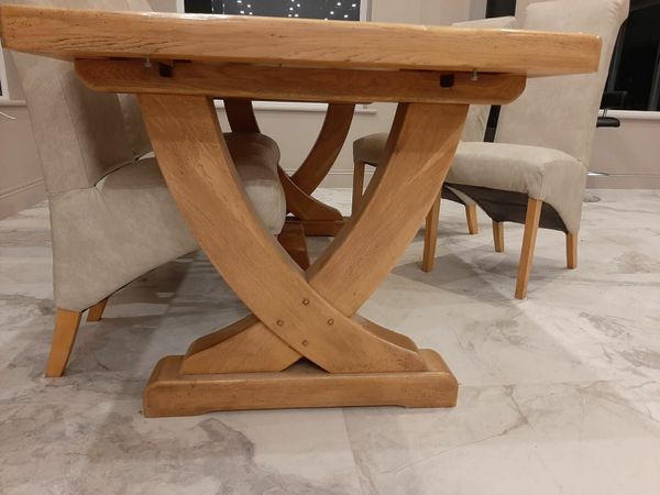 Solid Oak Table With 6 Chairs 280366516