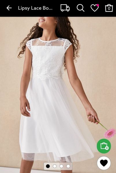 Buy Lipsy White Baby Lace Flower Girl Dress from Next Ireland