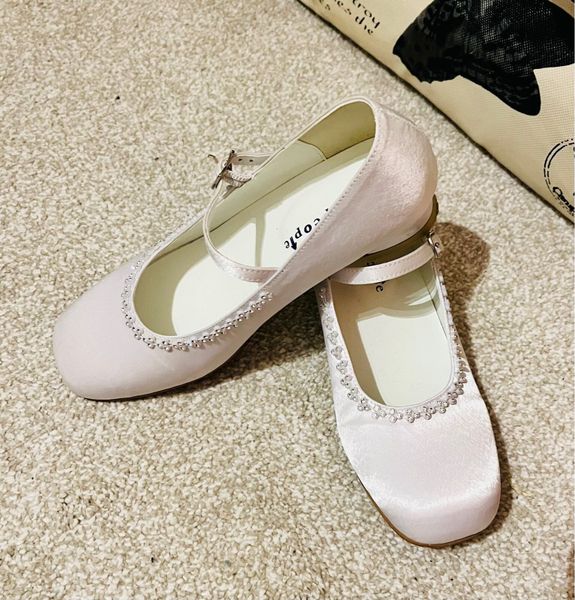 Communion shoes with on sale pearls