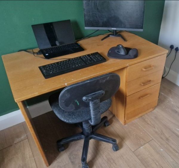 Office chair and desk for deals sale