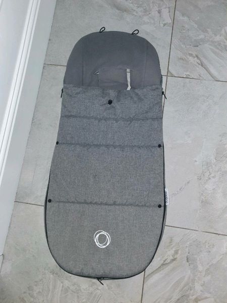 Bugaboo footmuff grey melange sale sale