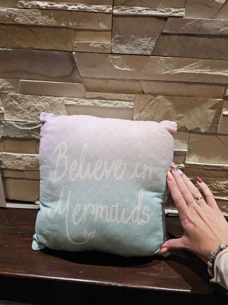 Mermaid throw clearance pillow