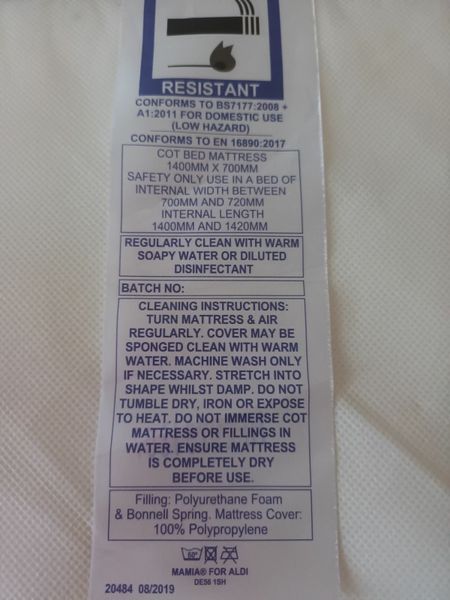 Cot bed mattress for sale in Co. Cavan for 30 on DoneDeal