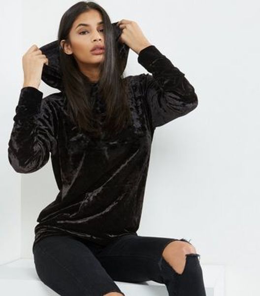 Crushed velvet clearance hoodie