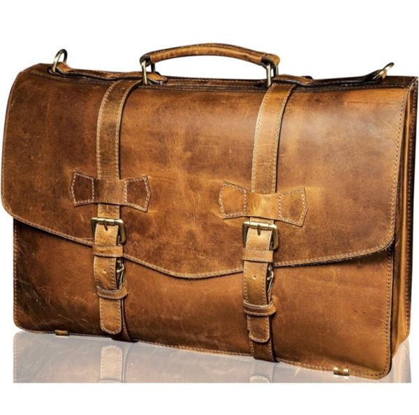 Mens leather outlet holdall sale