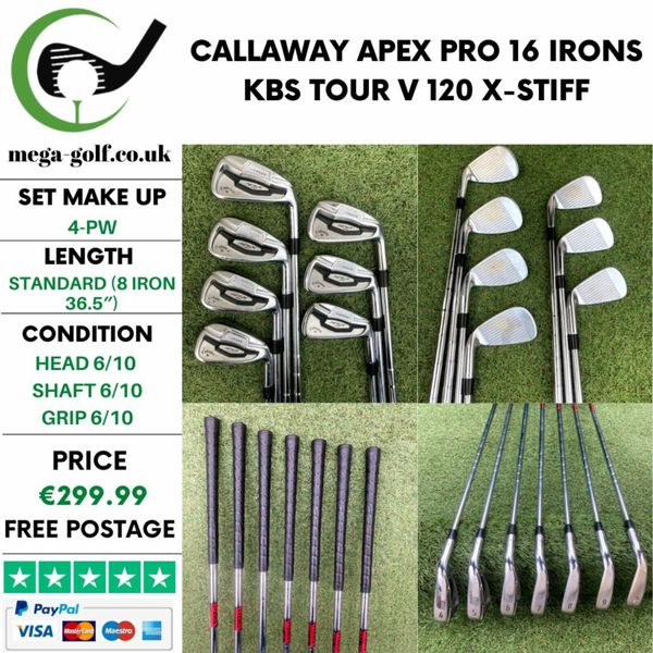 CALLAWAY APEX PRO 16 IRONS / 4PW / XSTIFF for sale in Co. Tyrone for