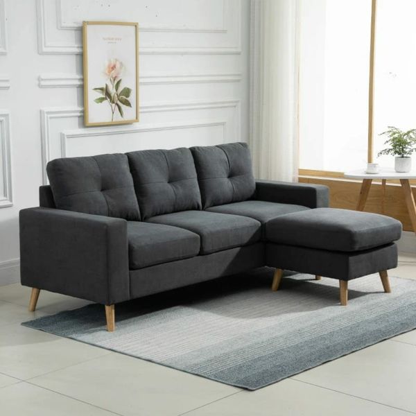 Sofa grey deals l shape